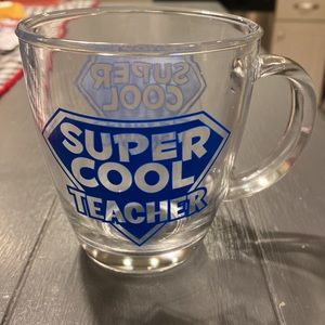 Super Cool Teacher glass mug